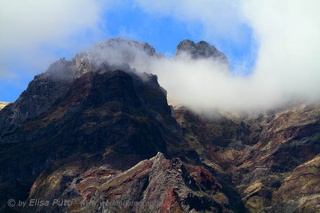 in clouds